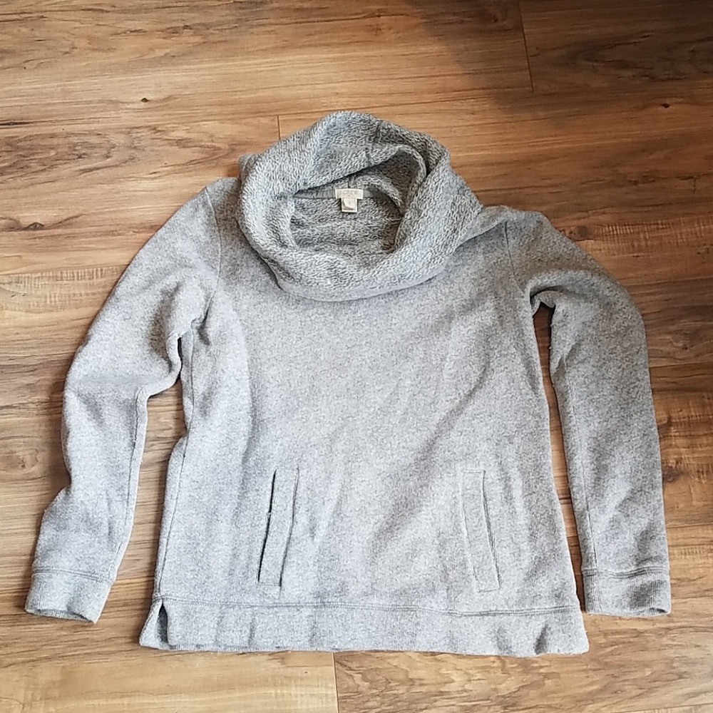 Grey cowl neck sweatshirt